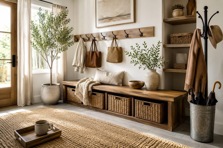 Clean and Calm Mudroom Anchor