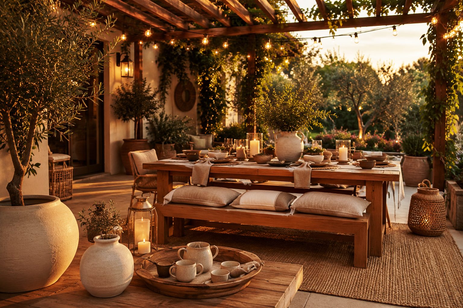 Sunset Wood Patio Retreat