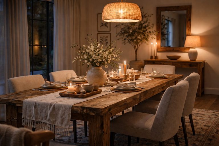 Warm Evening Dining Glow