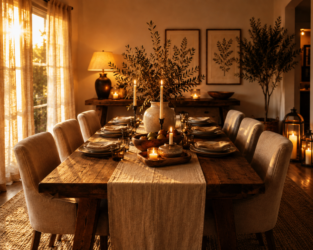 Warm Evening Gathering Table