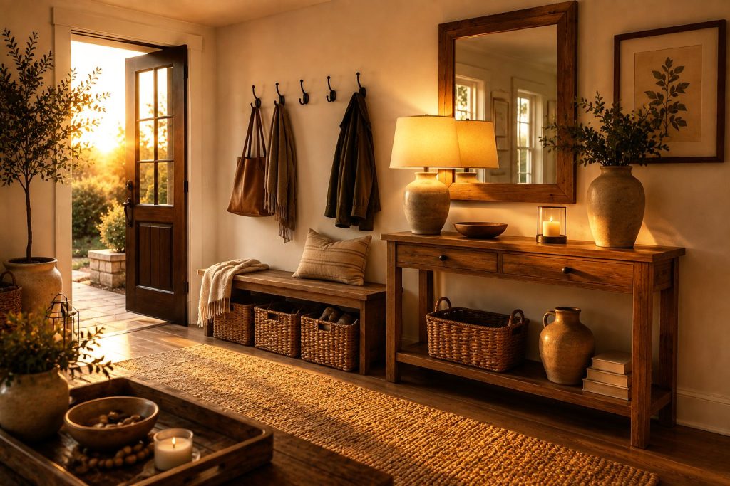 Warm Evening Entry Organization